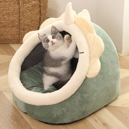 Mosható macska barlang és ágy