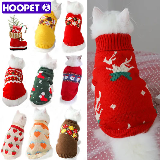 HOOPET Karácsonyi pulóver macskáknak